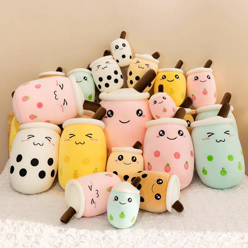 📣【READY STOCK】New Creative Cute Fruit Bubble Milky Tea Plush Toys Animal Doll  Stuffed Soft Toy Gift Patung Comel 可爱珍珠奶茶