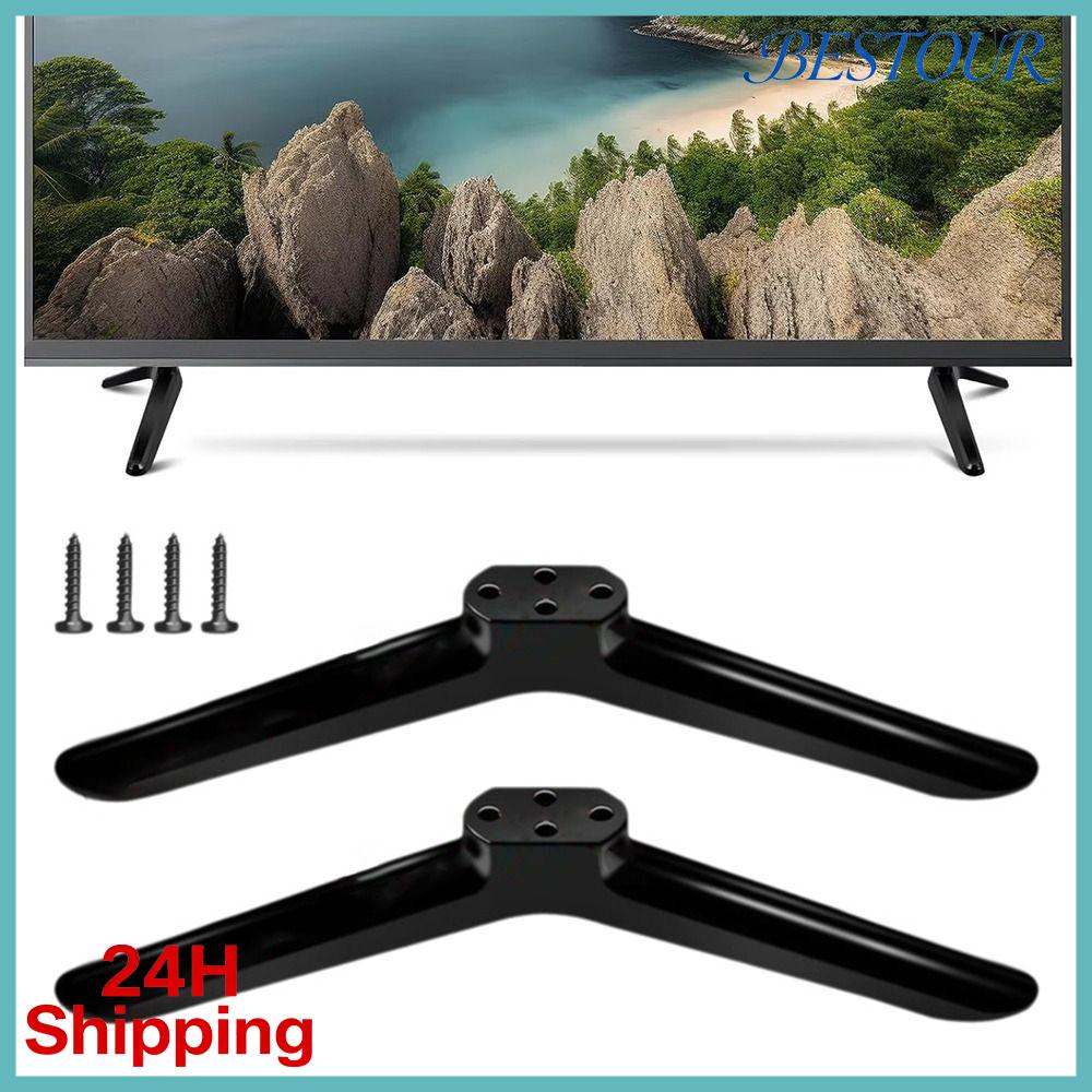 MOPP5 Có ốc vít Chân đế TV Có đệm chống trượt Phổ quát Giá đỡ đế TV Đen Phần cứng điều chỉnh trên bàn Phòng khách