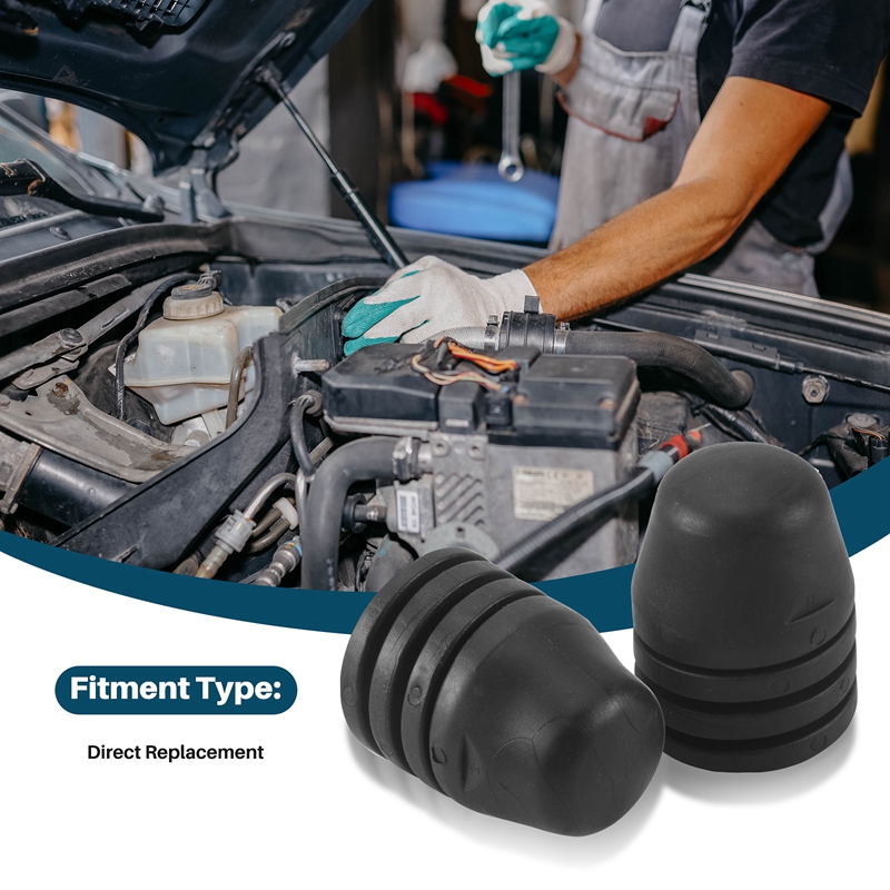 2Pcs Black Rubber Bonnet Hood Bumper Stop Buffer 867827500A for for Fabia