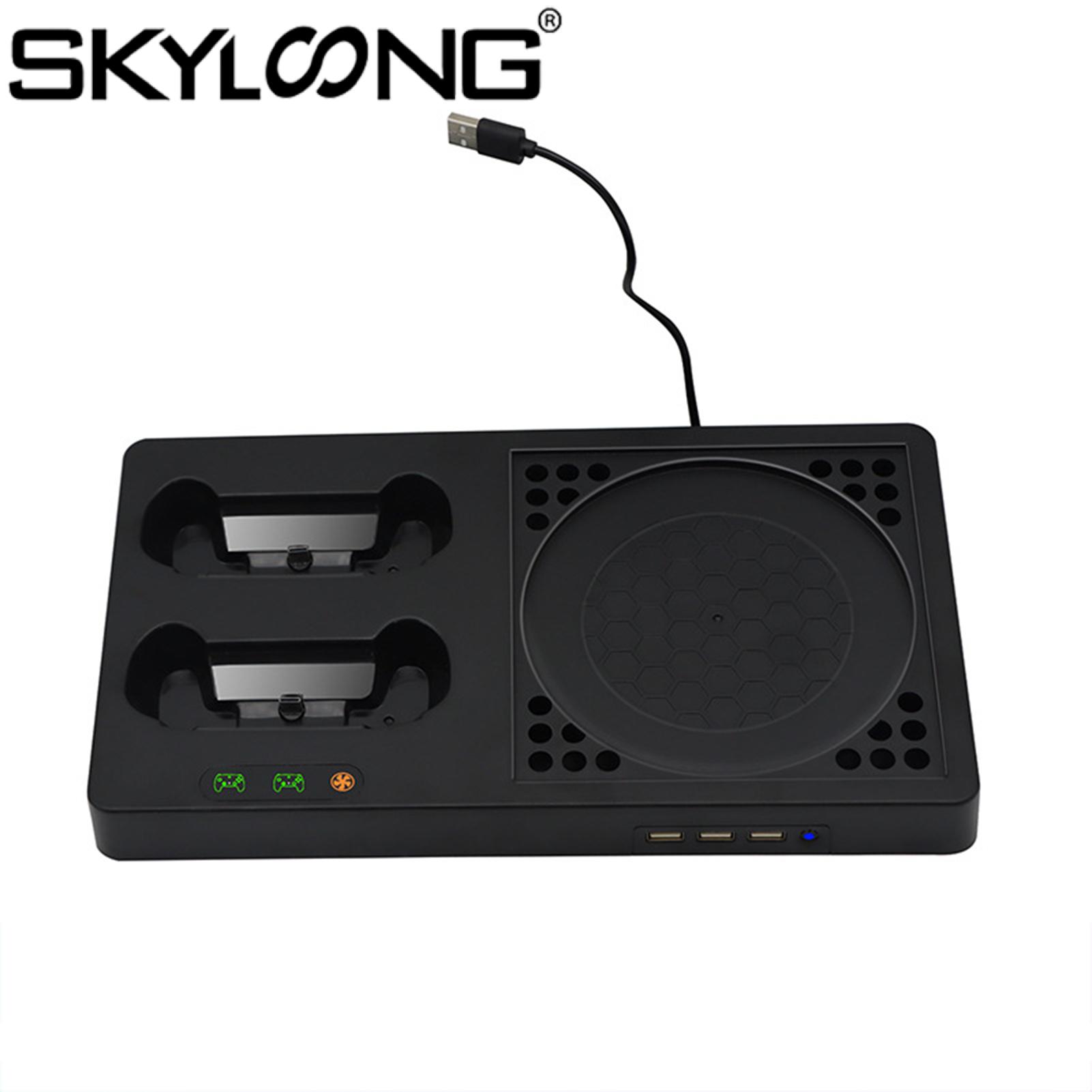 Skyloong Game Console Charger LED Indicator Design Ultra-Silent Large-Battery Capacity User-Friendly Multipurpose Speed Adjustable ABS Game Console Charging Station with Cooling Fan for Xbox Series Game Console Charger Giá 849,267 Đồng*Miễn phí vận chuyển