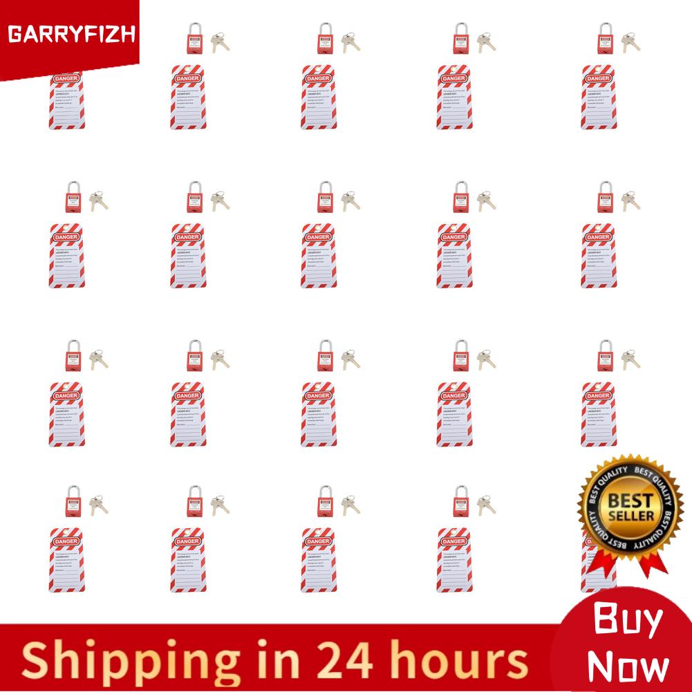 GARRYFIZH 20 ชุดล็อคไฟฟ้า Tagout ชุด กุญแจสแตนเลสกุญแจมือความปลอดภัยและปุ่มตัวเลข ราคา 2,453 บาท*ส่งฟรี
