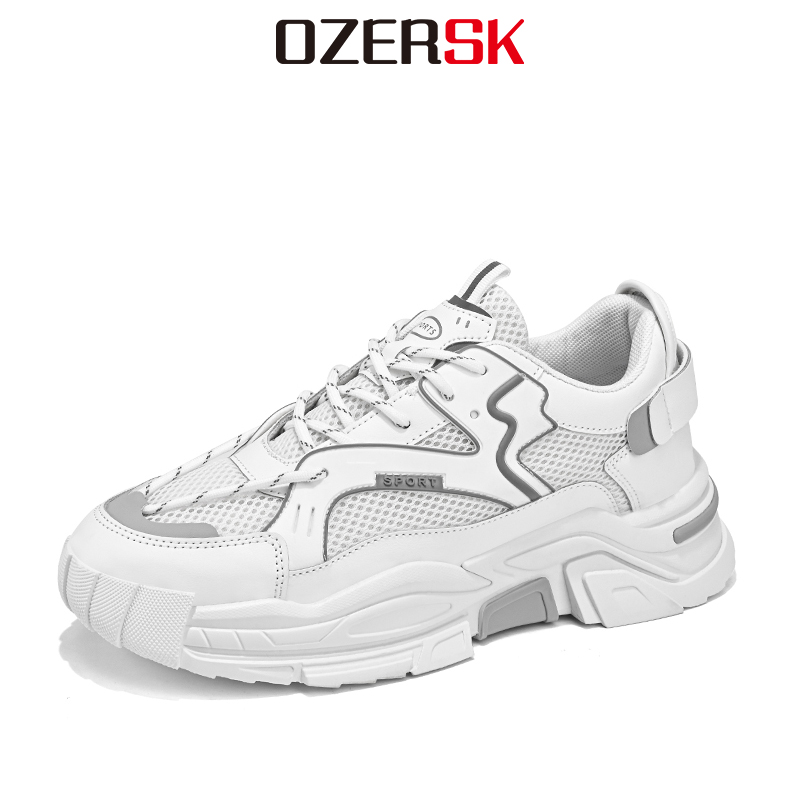 Autumn Men's Sneakers Chunky Breathable Platform Men Shoes Heighten Fashion Casual Shoes Sneakers For Men ราคา 770 บาท*ส่งฟรี