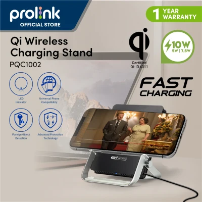 Prolink 10W FAST CHARGE Qi Wireless Charging Pad Ultra Slim / Micro USB [Qi-certified] - Suitable for Qi-enabled phone
