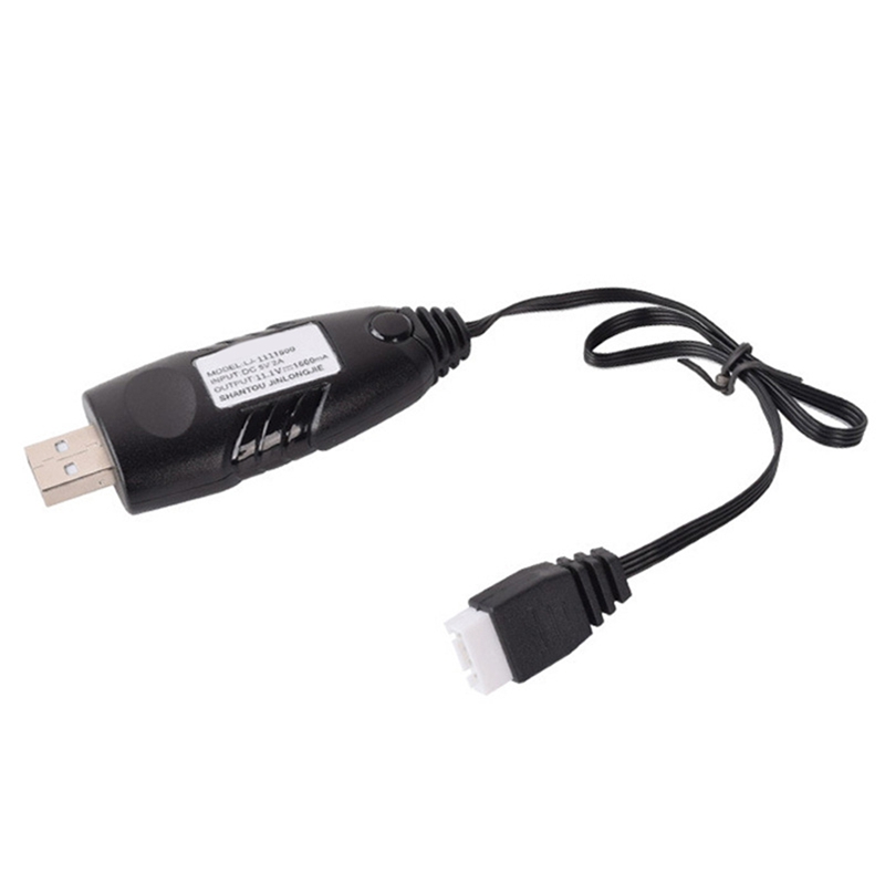 For Remote Control Aircraft Model 4-Pin Charging Cable 11.1V 1500mAh 3S Lithium Battery Balance Char