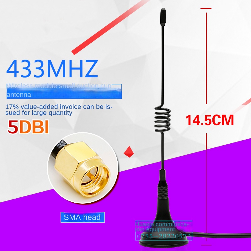 Anten LoRa 5dBi 1Mét - Tùy Chọn 433MHz/315MHz/470MHz | Hỗ Trợ IoT & Smart Metering