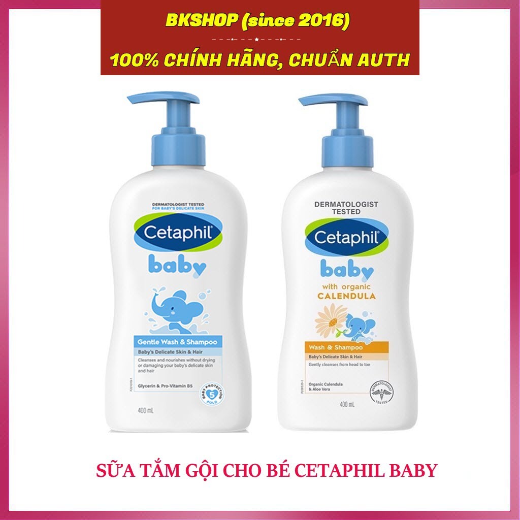 Hàng Đức Sữa tắm gội Cetaphil cho bé - Cetaphil Baby Wash & Shampoo with