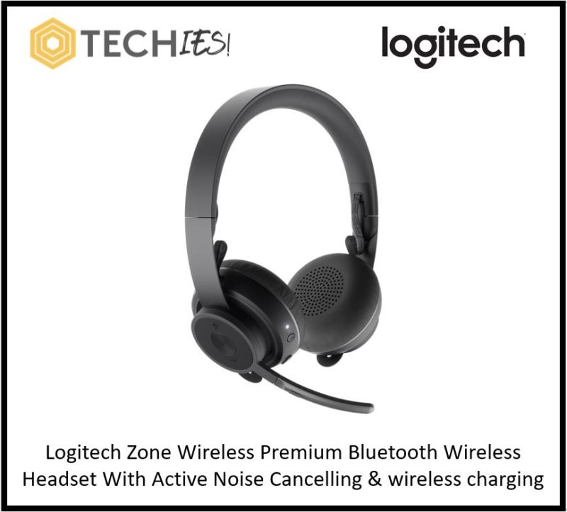 Logitech Zone Wireless Premium Bluetooth Wireless Headset With Active Noise Cancelling & wireless charging Singapore