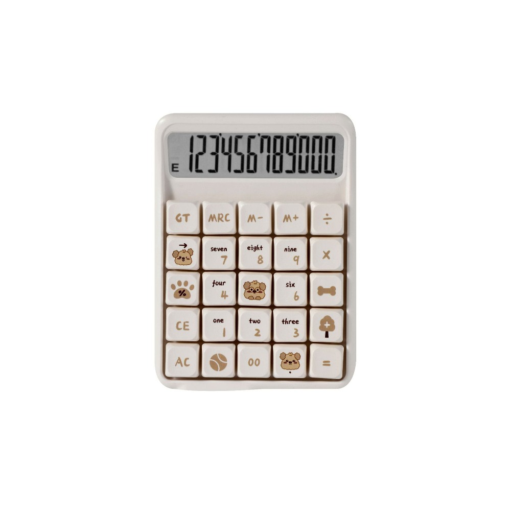 ISPLNV Có thể tháo rời Máy tính âm thanh Mahjong tắt tiếng Dễ thương Nút cơ Máy tính số học Đa chức năng Màn hình lớn Máy tính điện tử Trường học văn phòng tại nhà - 6