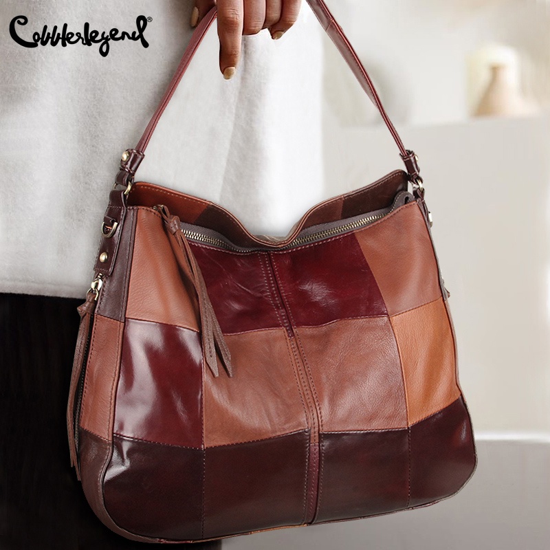 Cobbler Legend Genuine Leather Women Hand Bag Cowhide Shoulder Bag Fashion Ladies Handbags Presyo 2,627 Piso*Libreng Shipping