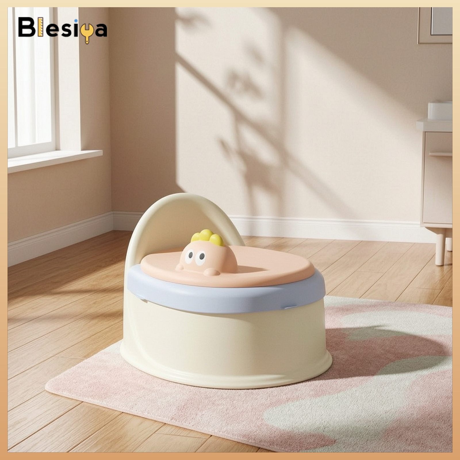 Blesiya Easy-to-Clean Training Potty Compact Potty with Lid Stable Toilet Clutterunobstructed for Toddlers ราคา 2,269 บาท*ส่งฟรี