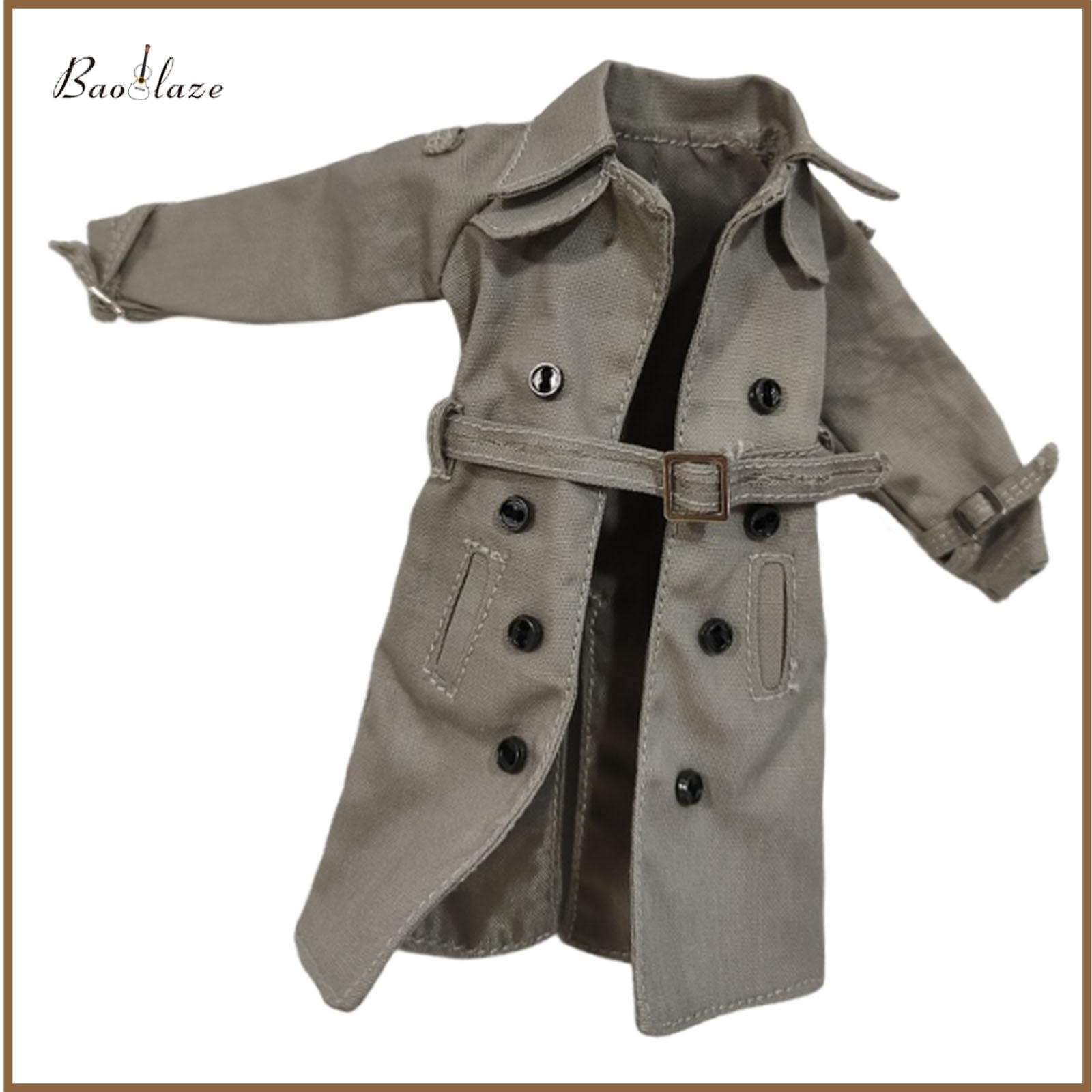1/12 Action Figure Trench Coat Movable Doll Overcoat Windbreaker Jacket Model Miniature Dressing up Costume Stylish ราคา 1,346 บาท*ส่งฟรี