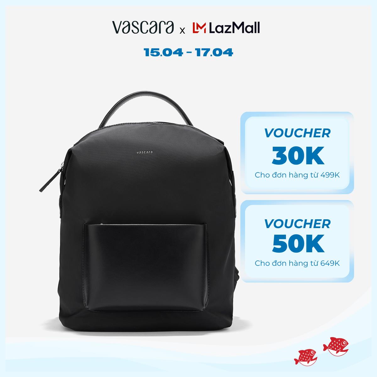 [Hot Deal 18H00 - 24H00 | 15.4] Vascara Balo Vải Dù Phối Da - BAC 0207