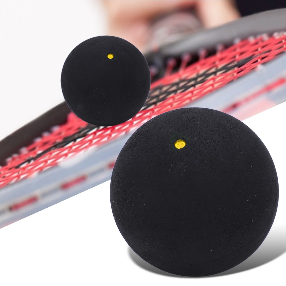 TU3Y Cao su Bóng cầu 39mm Chấm xanh Bóng tập luyện Squash Dụng cụ vợt cầu lông Chấm vàng Bóng cầu cao su Người  bắt đầu