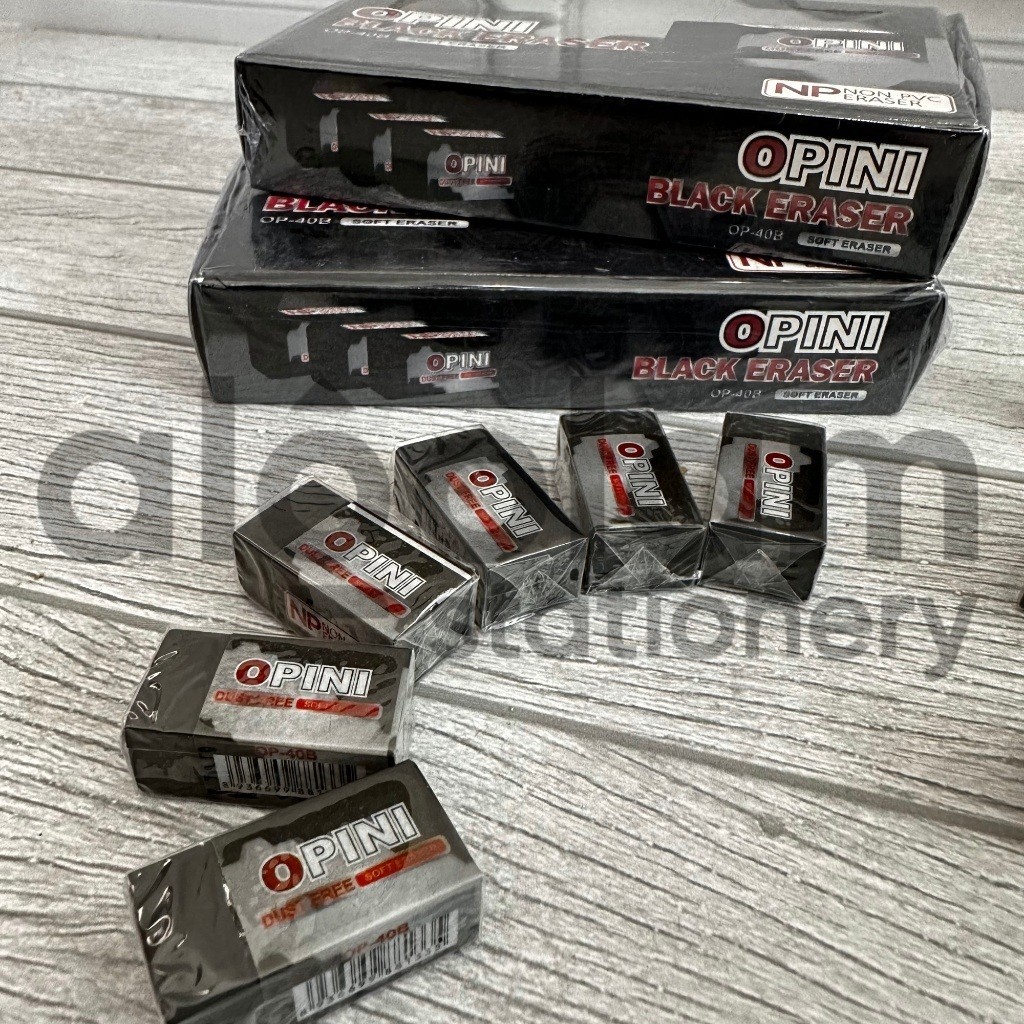AlQolam SATU PACK ( 40 PCS ) Penghapus Goztar / Parko Kecil Hitam / Penghapus Opini Kecil Hitam