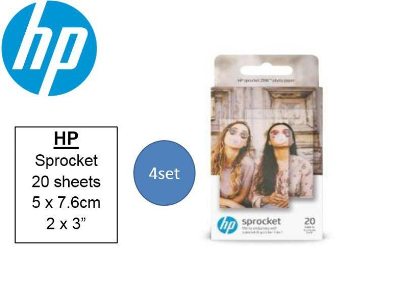HP Original (80 sheets)  SPROCKET ZINK Sticky-backed 2 x 3 Photo Paper (4 sets = 80 Sheets) Singapore