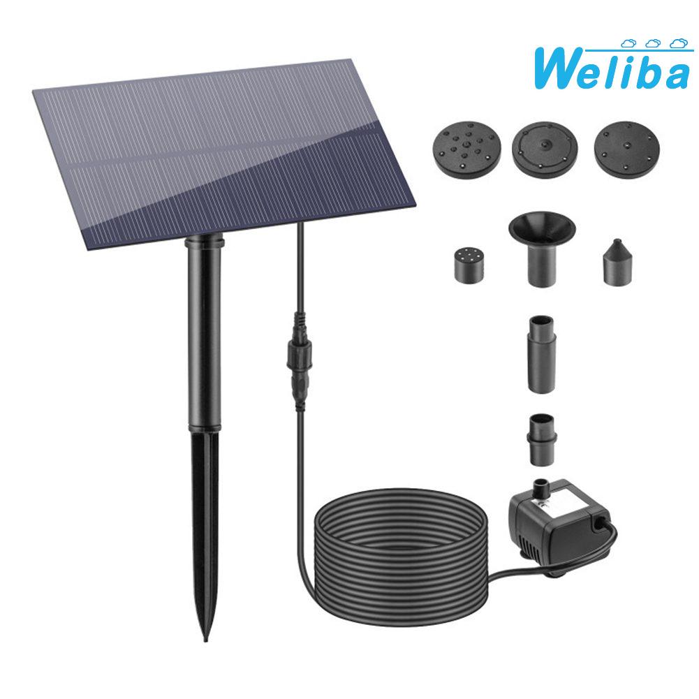 【Weliba】 Solar Water Pump for Garden Fountains with Brushless Motor Technology 160Lh [New Home Products Hot Sale] ราคา 513 บาท*ส่งฟรี