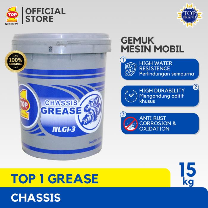 GEMUK TOP 1 GREASE CHASSIS 15 KG - - - TOYOTA Harga 2,062,000 rupiah*Gratis Ongkir