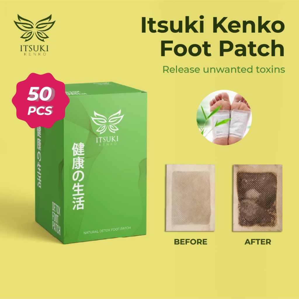 [50pcs /1 box] Itsuki Kenko Cleansing and Detoxifying Foot Patch