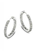 JACATEL Gray Inside-out hoops Earring