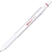 rOtring 600 3-in-1 Multi Pen/Black+Red Ballpoint 0.5mm+Mechanical Pencil/Brass Body/5 Colours