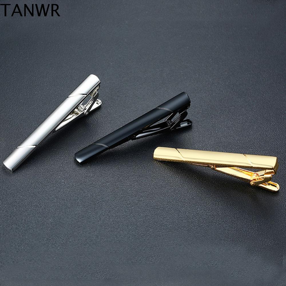 TANWR Thời trang Tao nhã Đa phong cách Phụ kiện Nam Quán ba Clasp Kẹp áo sơ mi Tie Clips Cà vạt