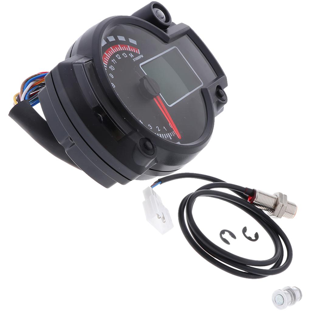 kokiya High Quality Motorcycle Digital Speedometer LCD Gauge Speedometer Tachometer Odometer Instrument
