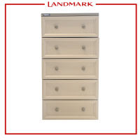 Megabox 5-Layered Drawer with Black Body 59.5 x 43 x 114cm (MG-190-5L)