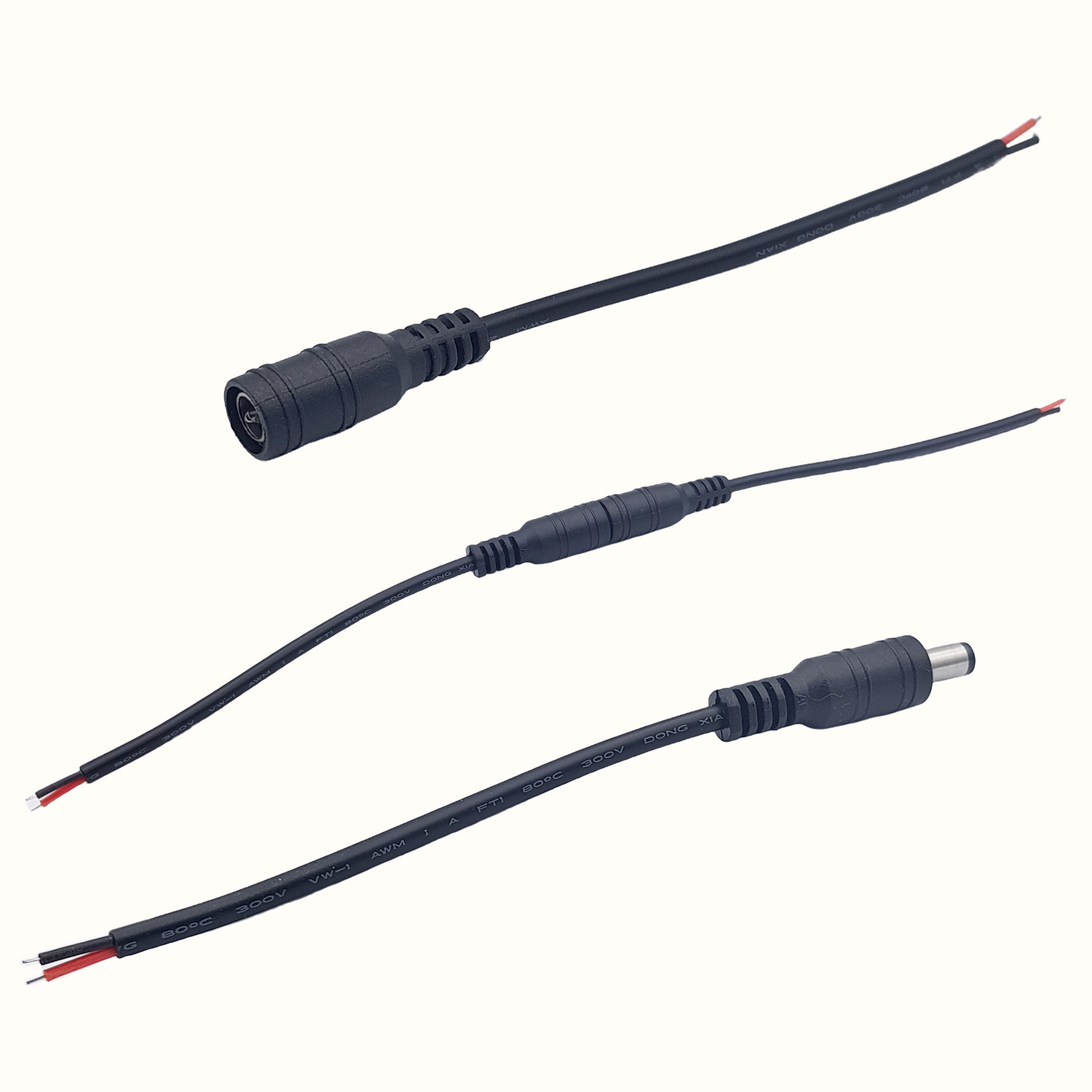 Dây nguồn jack dc 5.5x2.1mm 30cm