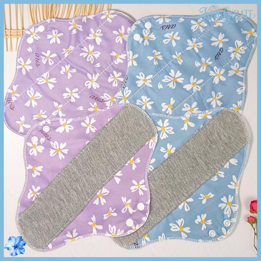 KLICKKRATE Tái sử dụng Tã người lớn Mềm chống trượt Bông Kinh nguyệt thấm hút hàng tháng Bền Đệm vệ sinh nữ Băng vệ sinh kinh nguyệt