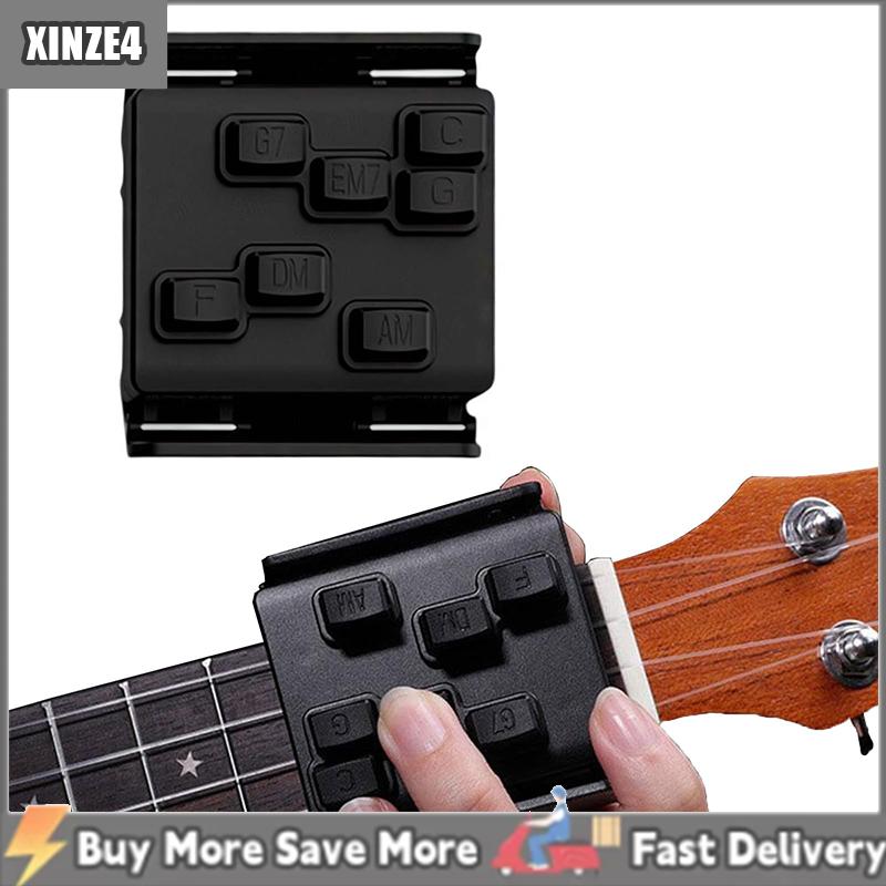 [COD] XINZE4 Ukulele hợp âm Presser huấn luyện viên cho người mới bắt đầu Ukulele Viện trợ dễ dàng Báo Chí Kit hợp âm Hỗ trợ công cụ học tập Ukulele tập tin đính kèm Loại Bỏ Đau ngón tay cho 23 inch và 26 inch