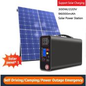 Portable Solar Power Bank - 300W Capacity 