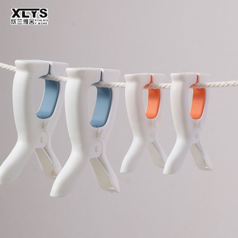 Clothespin drying quilt clip Multi-functional balcony windproof clip cute rabbit ears drying quilt holder ราคา 33 บาท*ส่งฟรี
