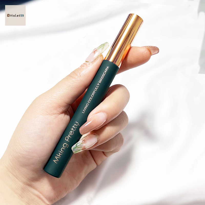 Mascara Màu Nữ Siêu Dài, Dài, Uốn Xoăn, Tạo Kiểu, Không Lem, Đầu Cọ Mịn Chống Thấm Nước Và Chống Mồ Hôi Lâu Dài