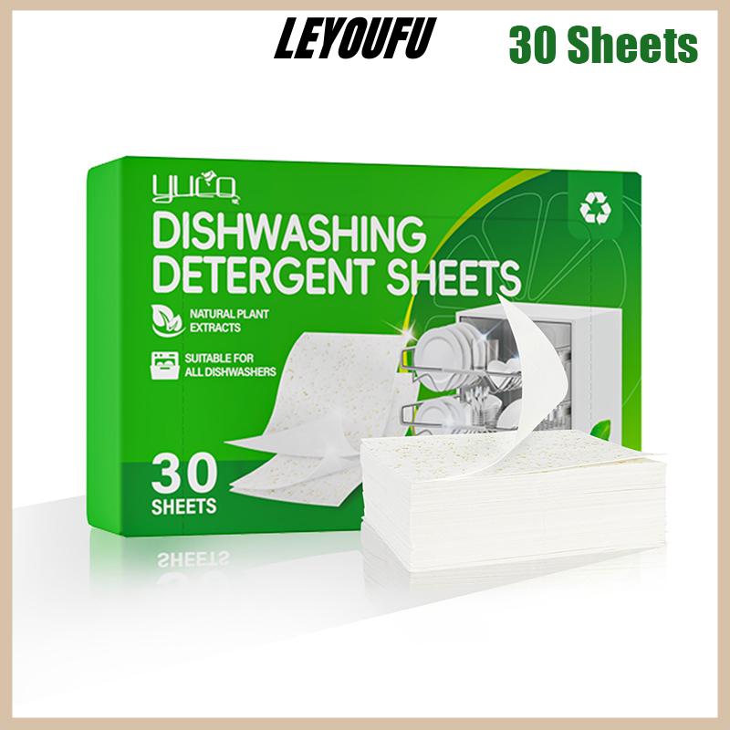 LEYOUFU 30 100pcs máy rửa chén sạch dầu bụi bẩn loại bỏ khử mùi làm sạch máy tính bảng Bát công cụ nhà bếp rửa chén tấm chất tẩy rửa - 3