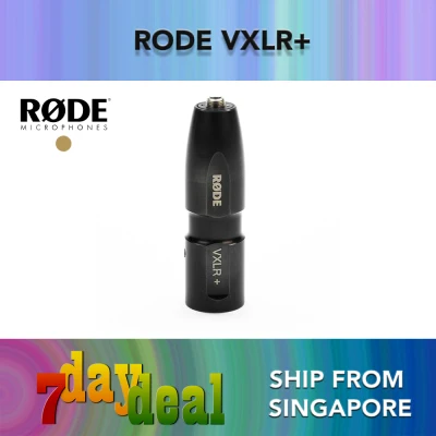 Rode VXLR+ 3.5mm TRS to XLR Adapter with Power Converter