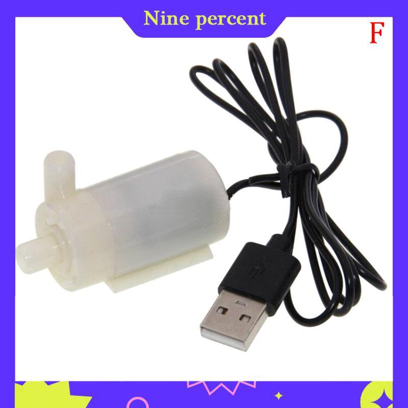 Nine percent Máy bơm nước mini chìm siêu nhỏ USB cho bể cá động cơ DC đài phun nước hồ cá - 3