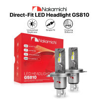 Nakamichi Car LED Headlight/Foglight Direct Fit 44W H1 H3 H4 H7 H11 HB3/9005 HB4/9006 GS810 (2 Pcs)