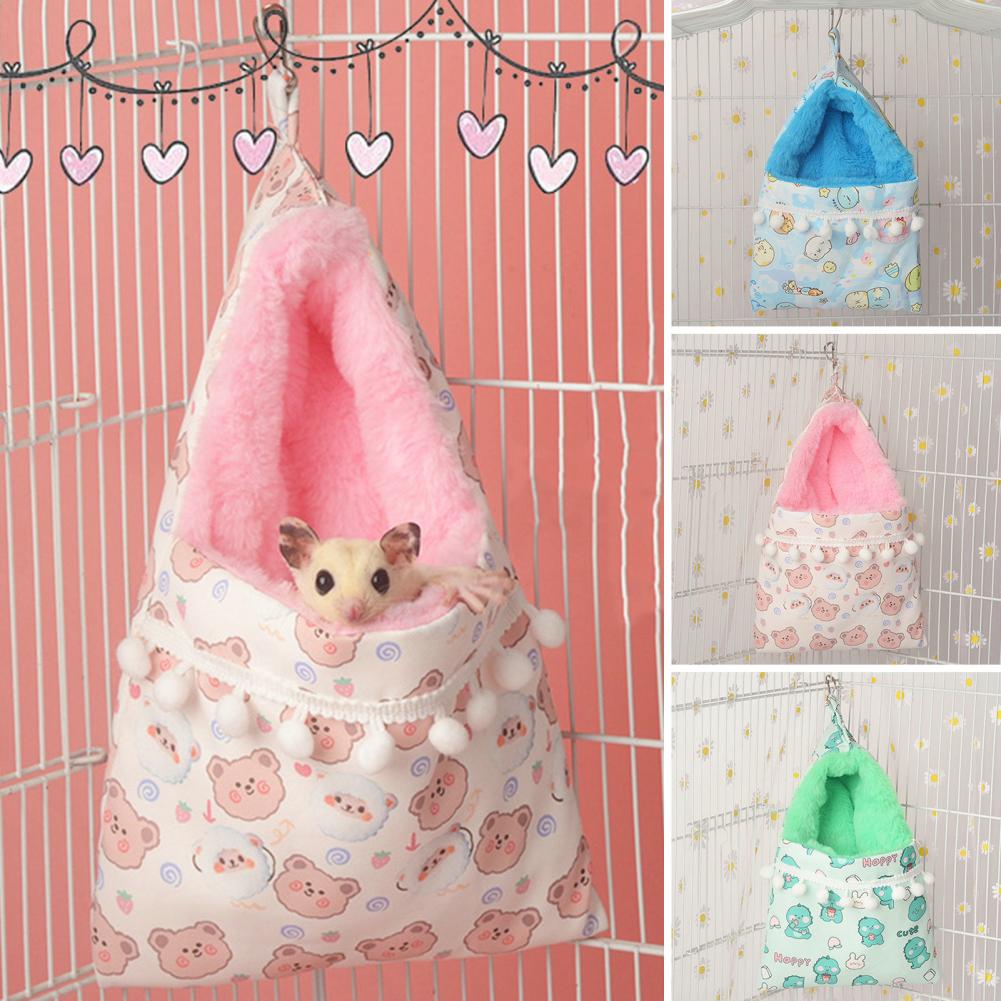 【Best Price Guaranteed】 1pc Durable Pet Sleeping Bag Scratch-Resistant Cozy Hamster Nest Warmth Comfort Plush Sleeping Bag For Hamsters Autumn Winter