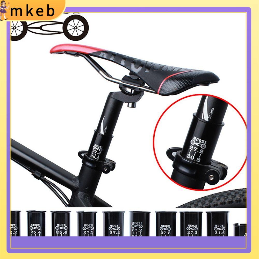 MKEB 1pc Màu đen Xe đạp leo núi Điều chỉnh Đường kính 27,2 Cột an toàn cho xe đạp đường bộ Bộ giảm cột an toàn Giảm bộ điều hợp tay áo Ống đăng chỗ ngồi