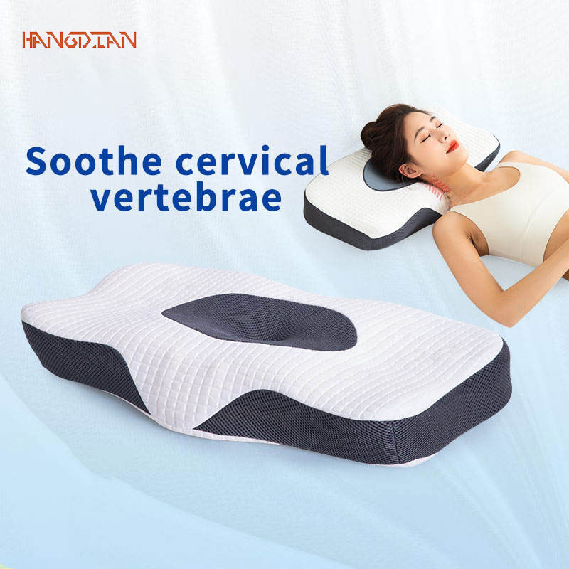 HANGDIANGối lót ghế xe gối, đàn hồi chậm Bộ nhớ bọt gối hỗ trợ cổ, gối thư giãn, Gối ngủ, gối kê cổ thoáng khí