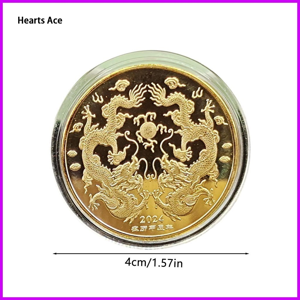 Chinese New Year Dragon shaped Coin Decorated Coffee Table ราคา 11 บาท*ส่งฟรี