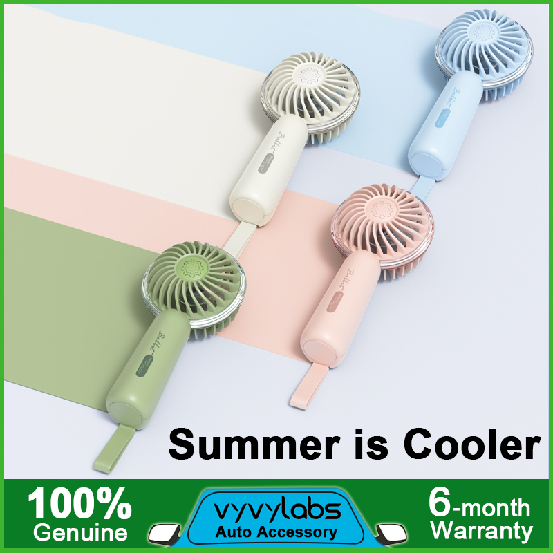 Vyvylabs Handheld Fan Portable Mini Fan 1200mAh Type-C Rechargeable Adjustable Cooling Summer for Office Desktop Gift ราคา 247 บาท*ส่งฟรี