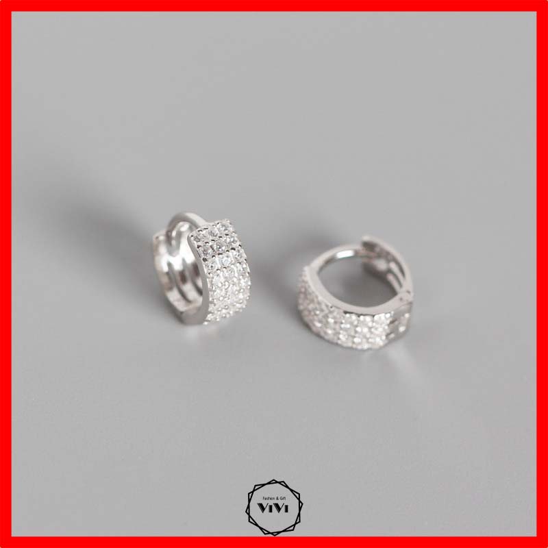 Bông tai bạc nam sát tai Noble – ViVi_Gift