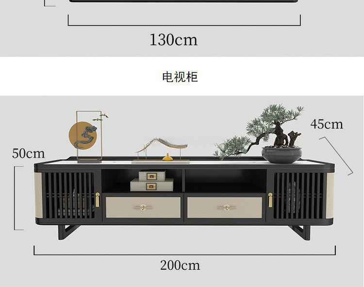 New Chinese style solid wood sofa combination modern Chinese style living room villa size apartment complete set of furniture · v3