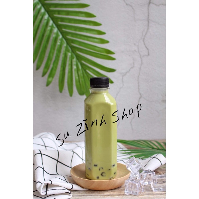 Chai nhựa trà sữa 330 ml kèm nắp fi 30
