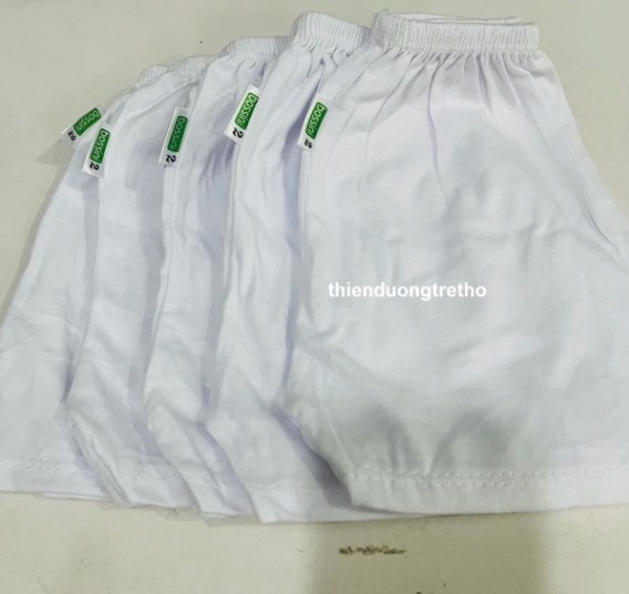 Quần Cotton Ngắn Trắng Bossini cho bé từ sơ sinh