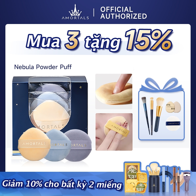 Set 2 Mút Trang Điểm Mềm Mịn amortals nebula