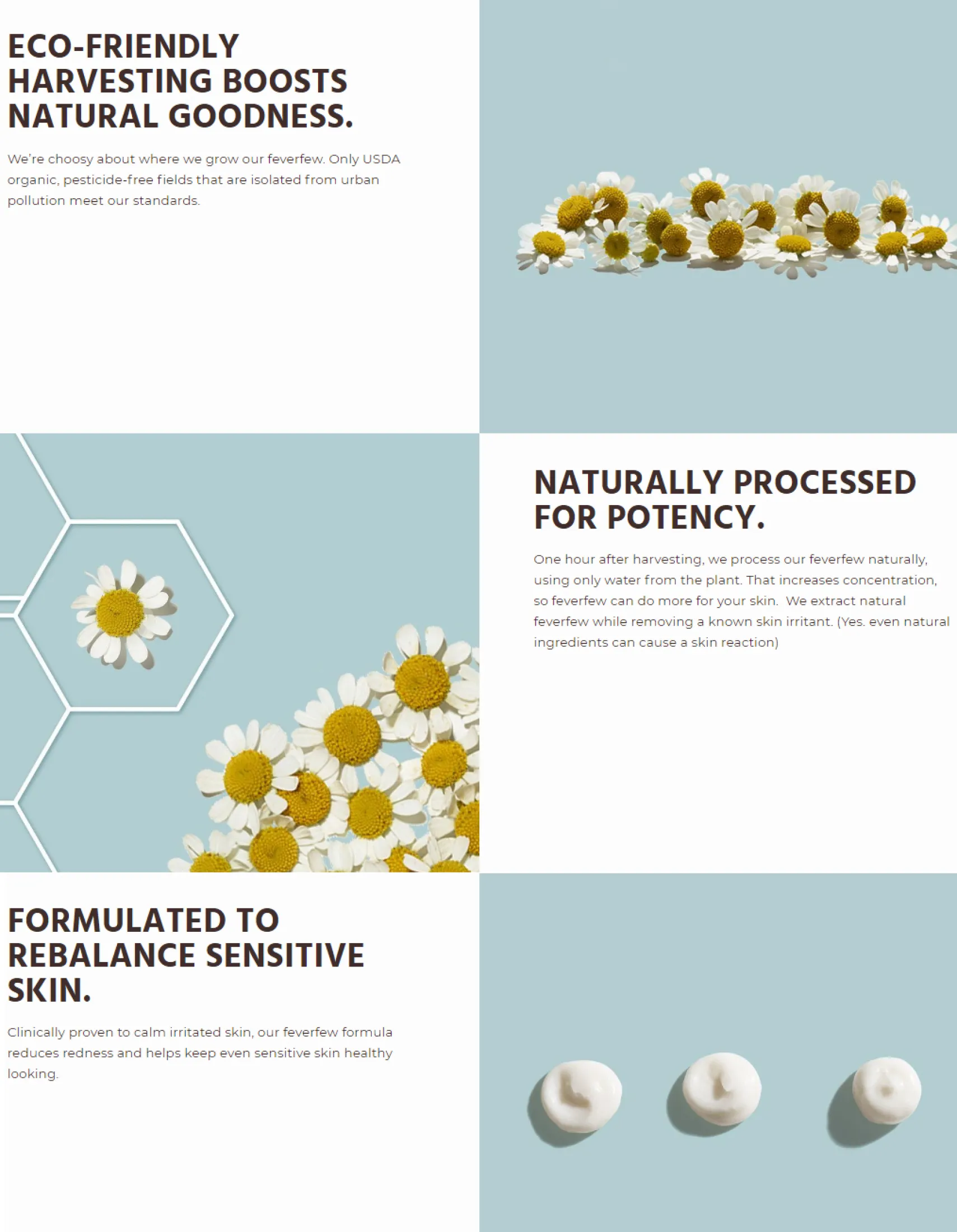 feverfew moisturizer