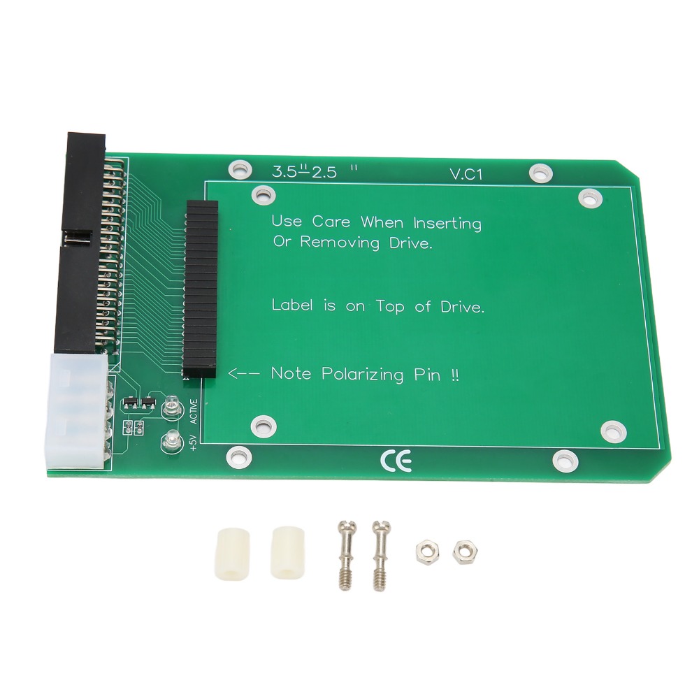 BUTTOC 44Pin IDE Thẻ chuyển đổi IDE Màu xanh lá cây 2.5 inch thành 3.5 inch Bộ chuyển đổi đĩa cứng Bền bỉ Bộ chuyển đổi HDD SATA Máy tính xách tay Giá 224,000 Đồng*Miễn phí vận chuyển