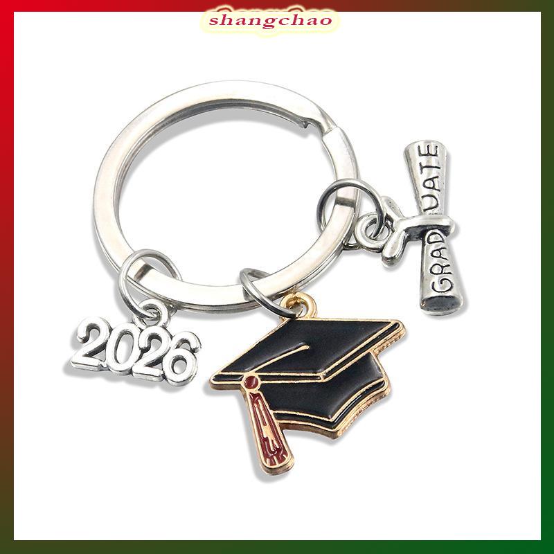 shangchao Kim loại tốt nghiệp cap Gown Keychain 2026 sinh viên lễ món quà lưu niệm độc đáo cho bạn bè bên bạn cùng lớp - 4
